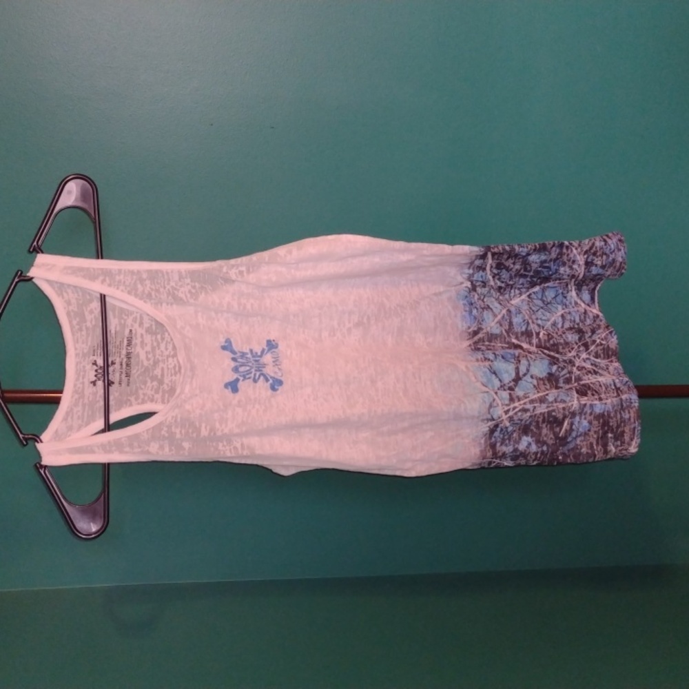 Moonshine Camo racerback burnout tank